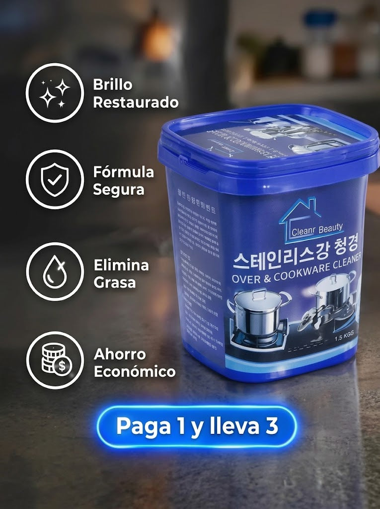 Pasta Limpiadora de Grasa Multiusos 3x1