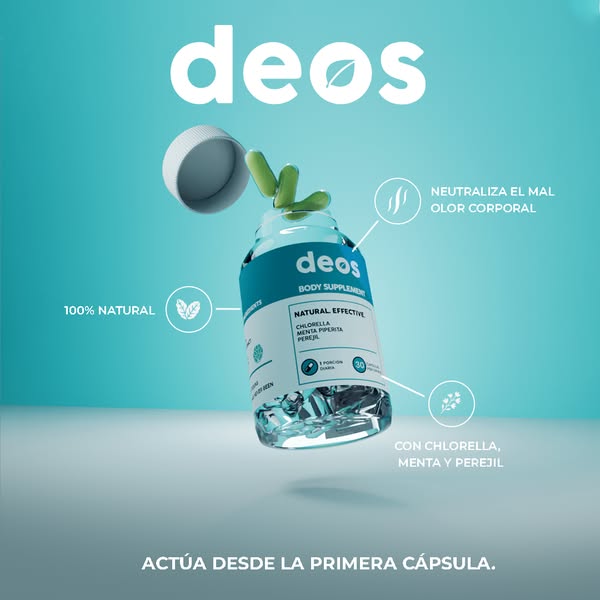 DEOS™ | Suplemento Desodorizante Corporal