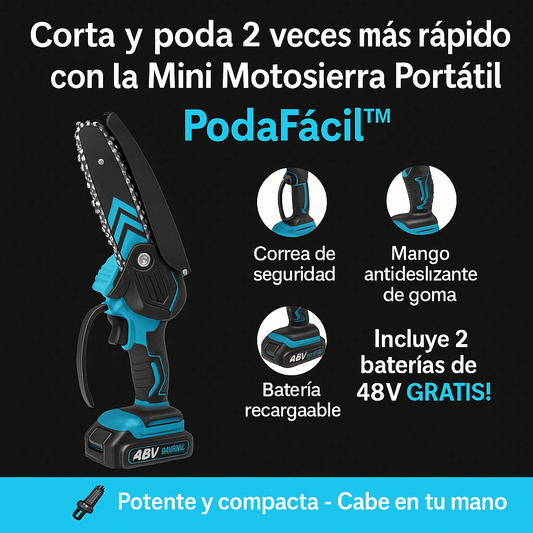 PodaFácil™ – Mini Sierra Inalámbrica 6”