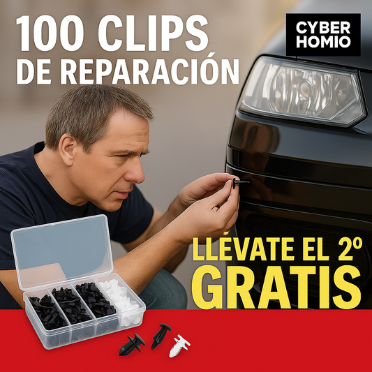 Caja de 100 Clips de Fijación Universal