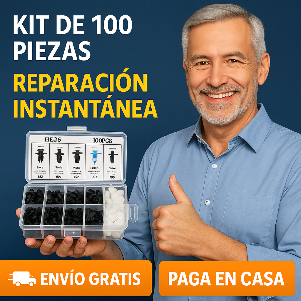 Caja de 100 Clips de Fijación Universal