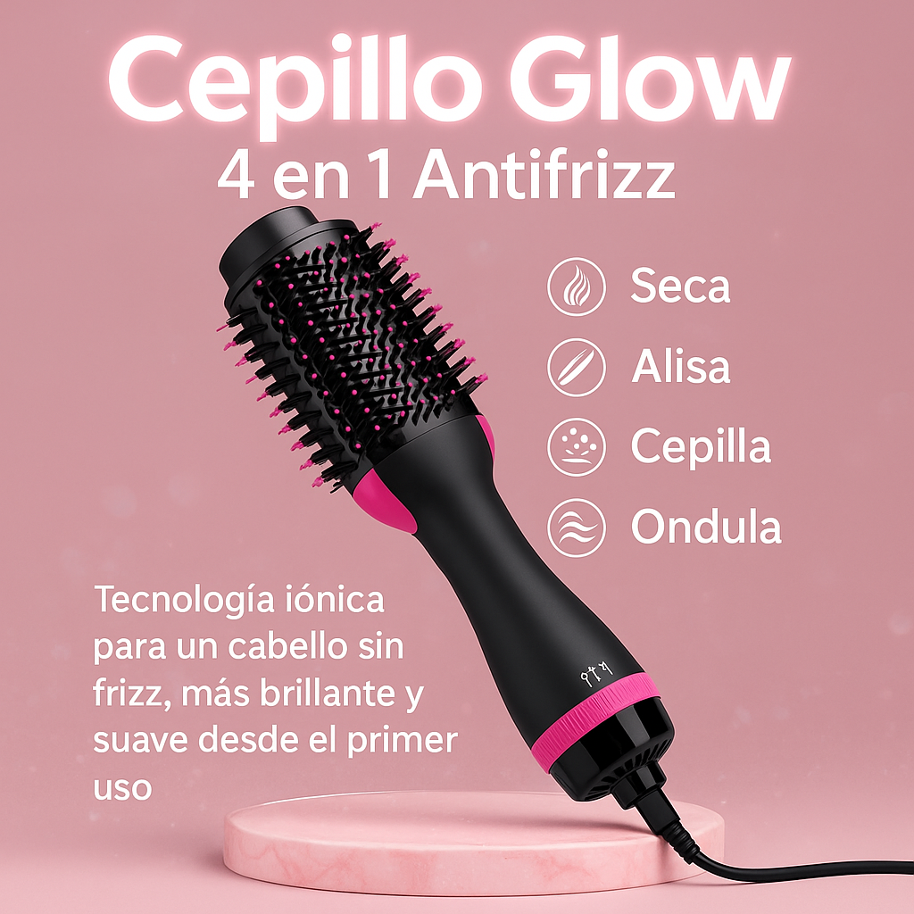 Cepillo Glow 4 en 1 Antifrizz