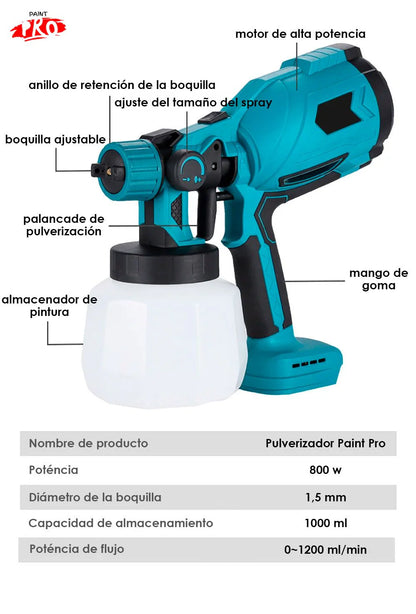 PISTOLA DE PINTURA INALAMBRICA 48V