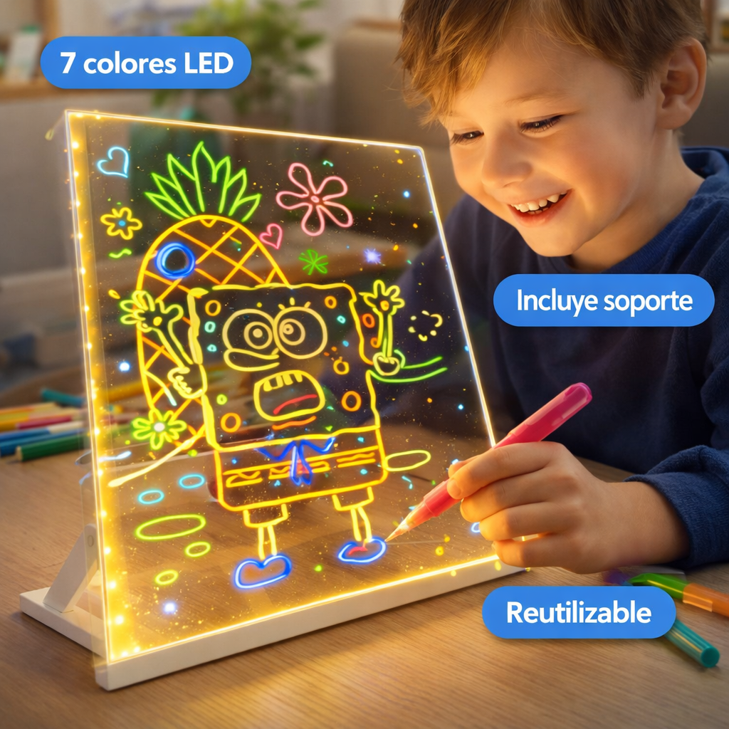Pizarra Magica LED 7 Colores